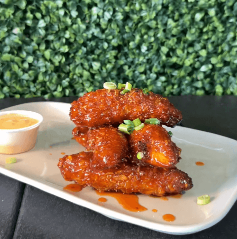 Crispy wings at Dilly's Kitchen, The Pickle Yard